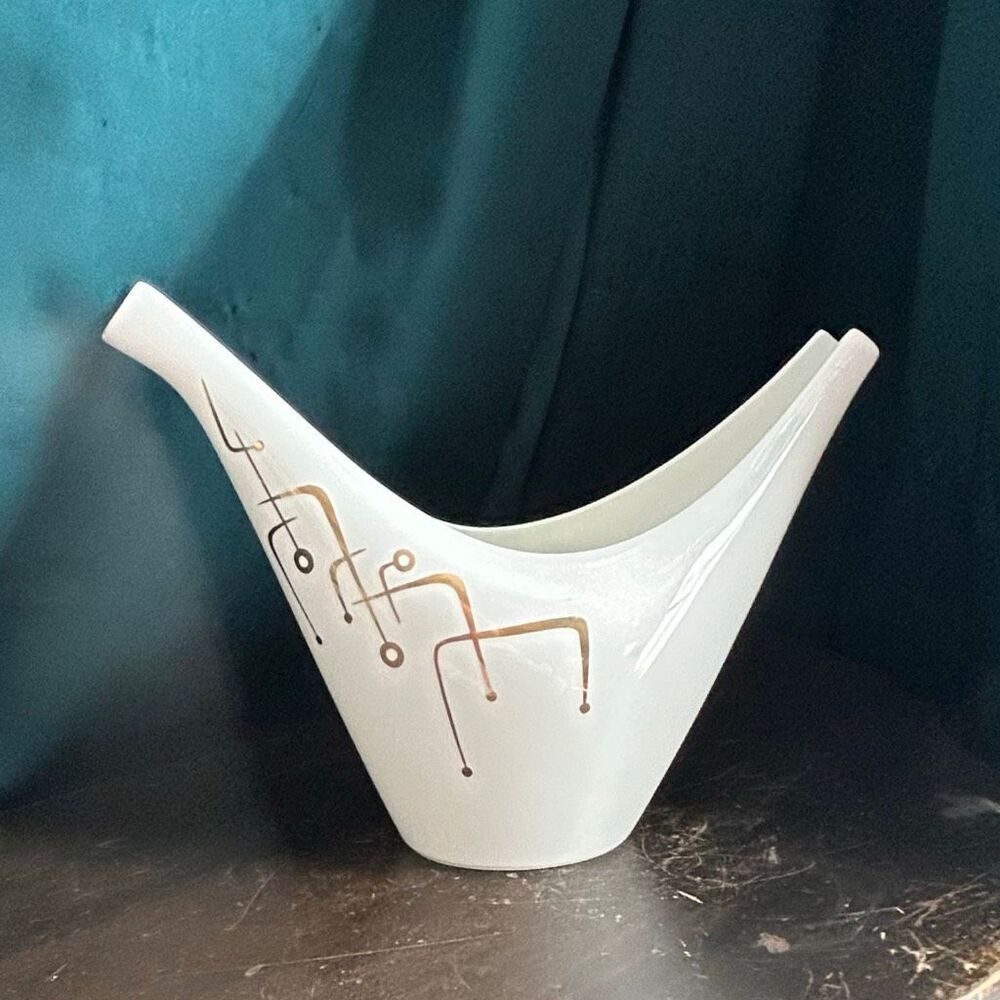 Mid Century Atomic Space Age Noritake Nippon Toki Kaisha Gravy Sauce Boat